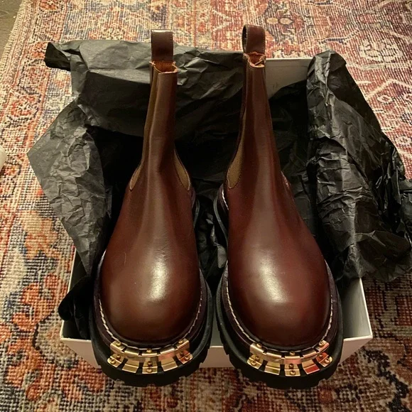 Sandro Noha Leather Ankle Boots - Picture 10 of 12